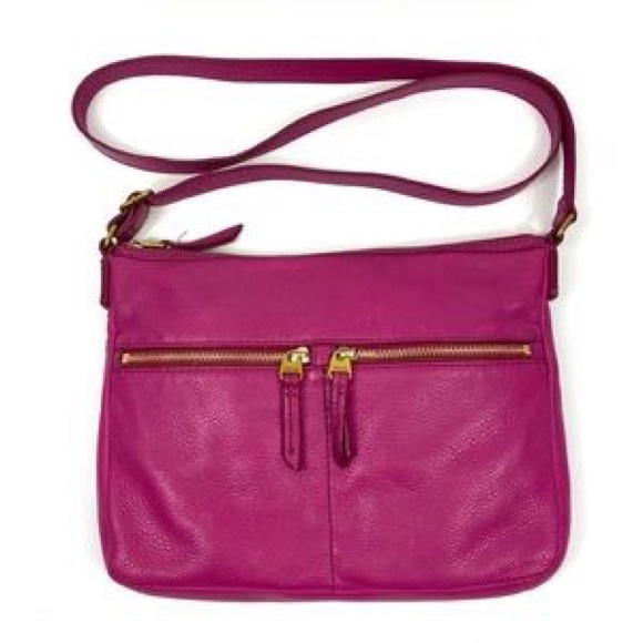 Fossil bag crossbody magenta great condition - Picture 6 of 6